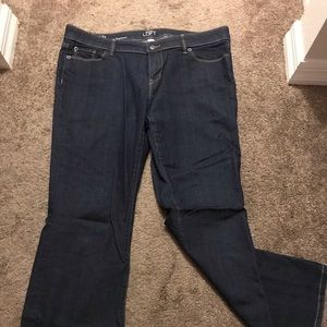 Loft Petite Curvy Bootcut Jeans